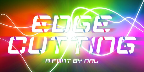 Edge Cutting Schriftart