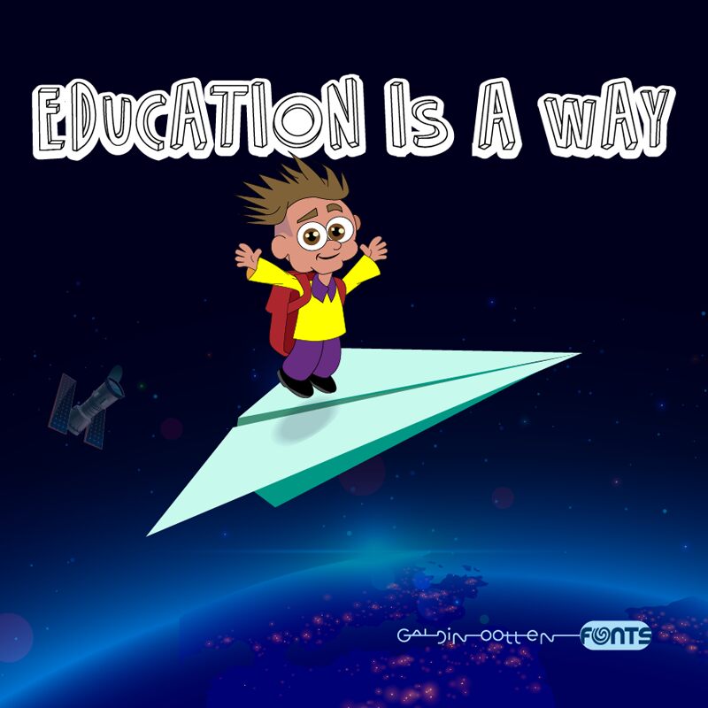 Education is a Way Czcionka