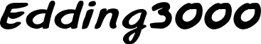 Edding3000 Italic
