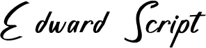 Podgląd czcionki Edward Script Font