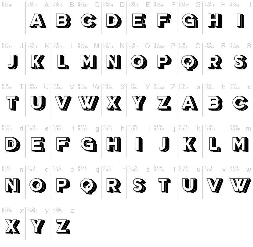 Education 3D Regular font