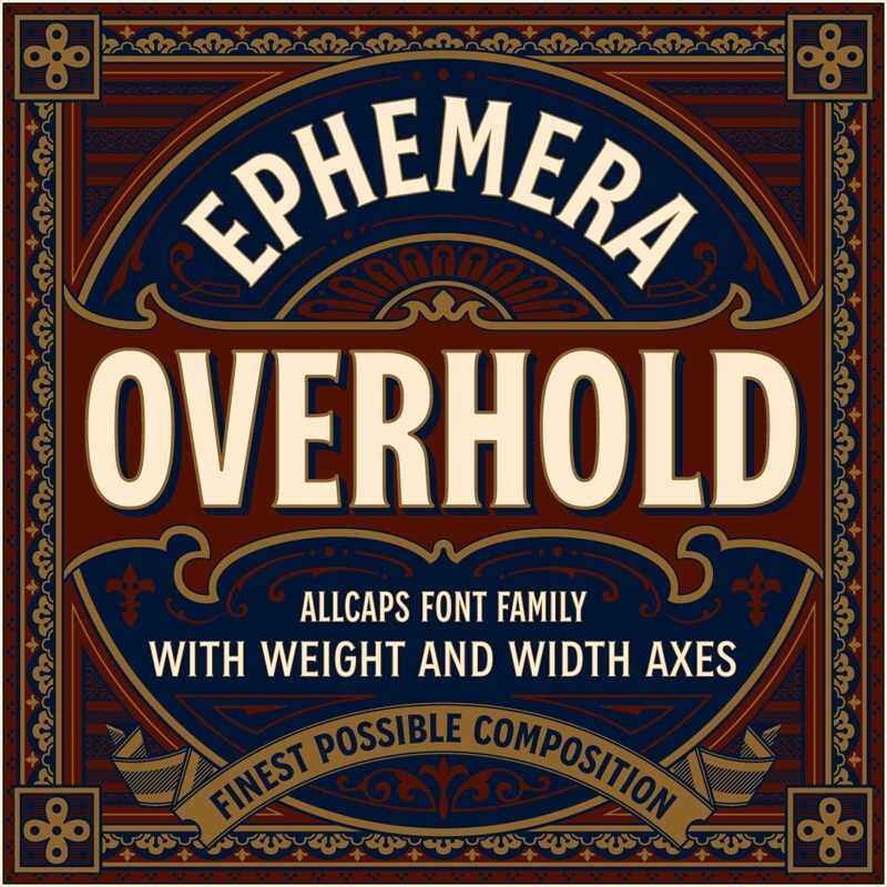 EFCO Overhold Schriftart
