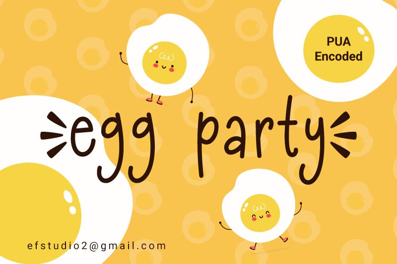 egg party Schriftart