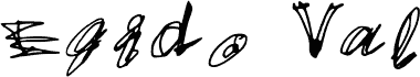 معاينة خط EgidoVal Handstyle 1 Medium