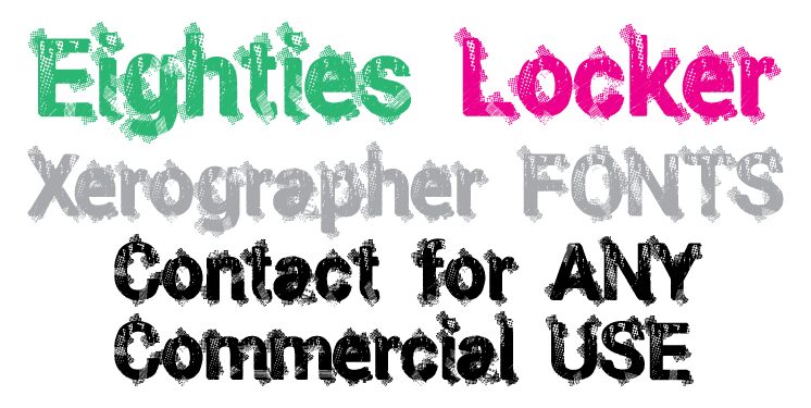 EightiesLocker Czcionka