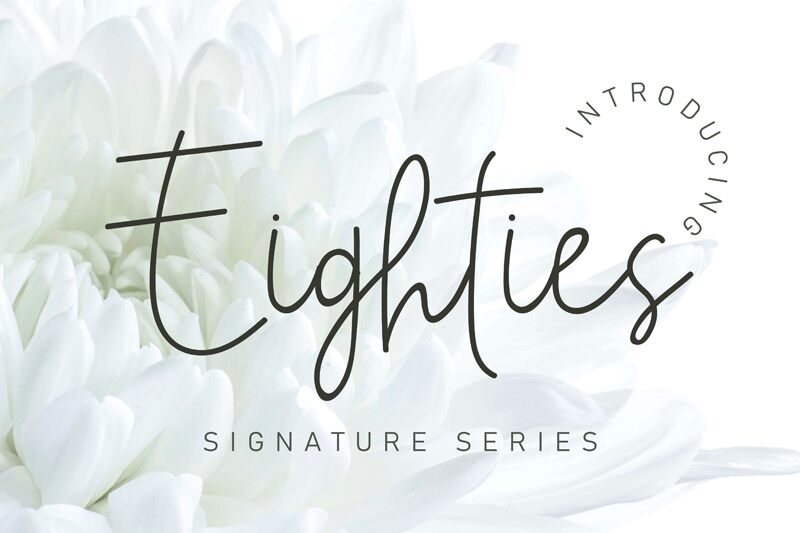 Eighties Signature Czcionka