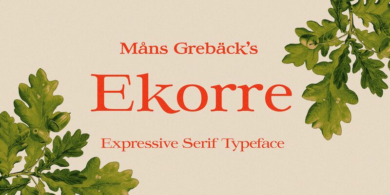 Ekorre Schriftart
