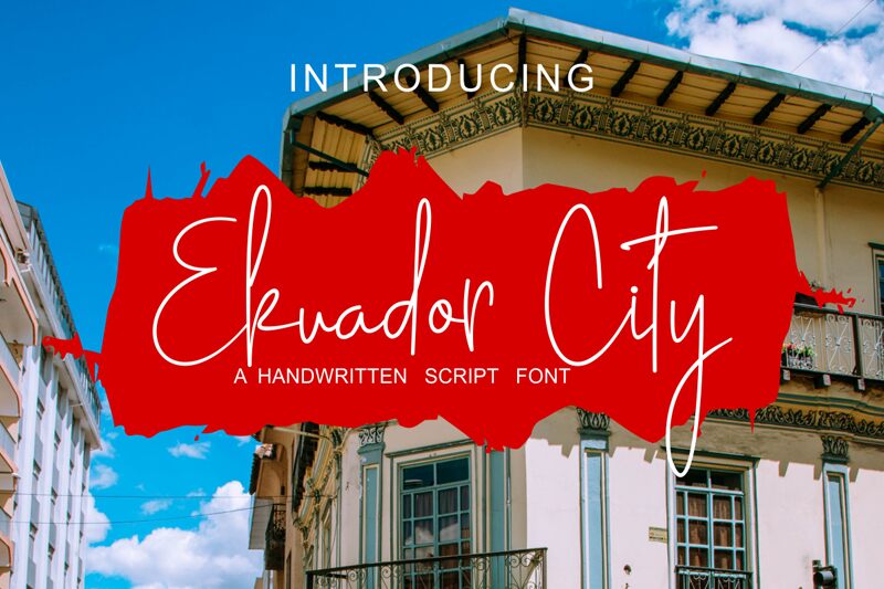 Ekuador City Schriftart