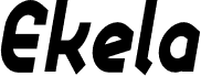Ekela Heavy Condensed Italic