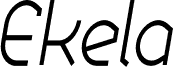 Ekela Light Condensed Italic