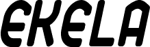 Ekela Round Bold Condensed Italic