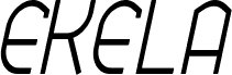 Ekela Round Light Condensed Italic