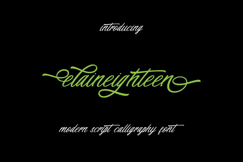 elaineighteen Czcionka