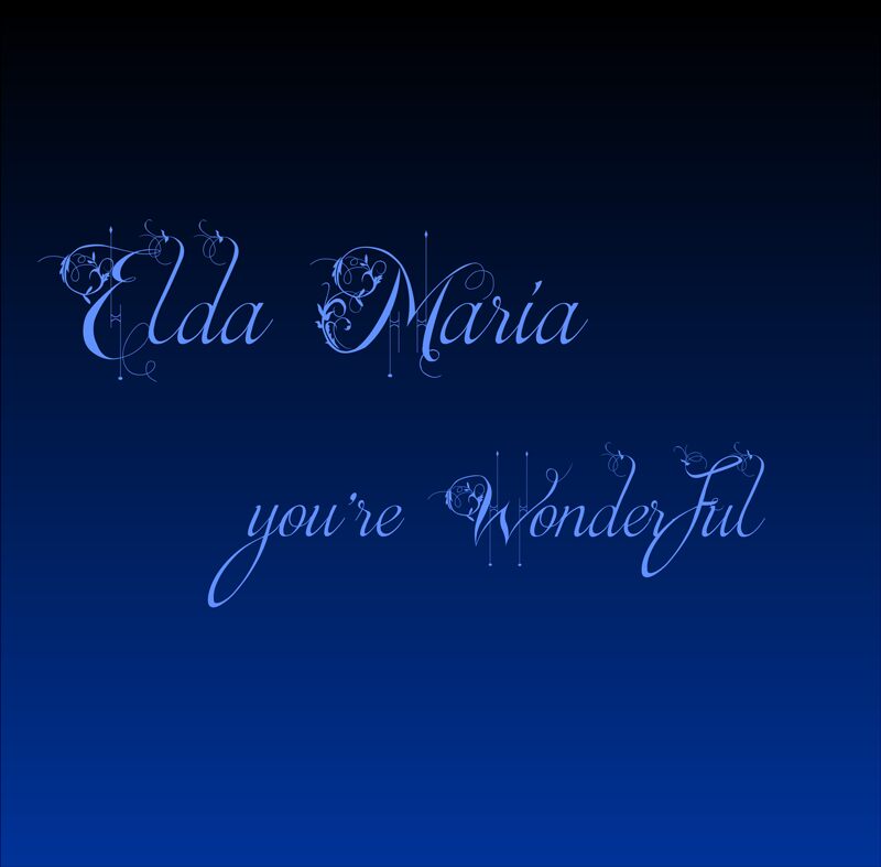 Elda Maria Druh písma