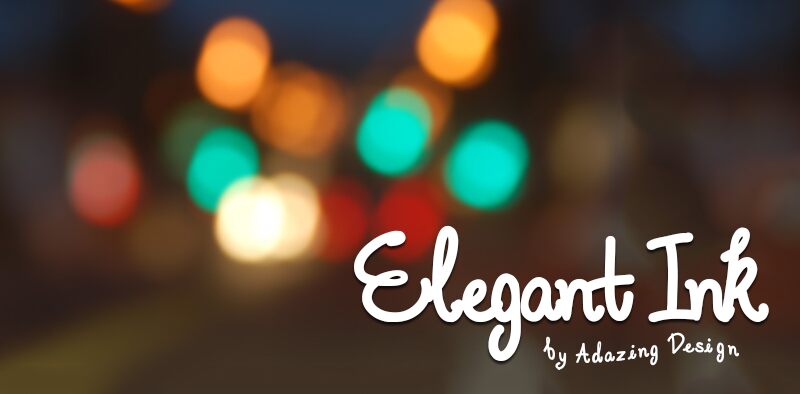 Elegant Ink Czcionka
