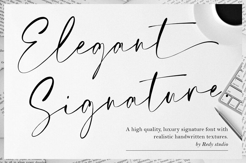 Elegant Signature font | Fonts2u.com