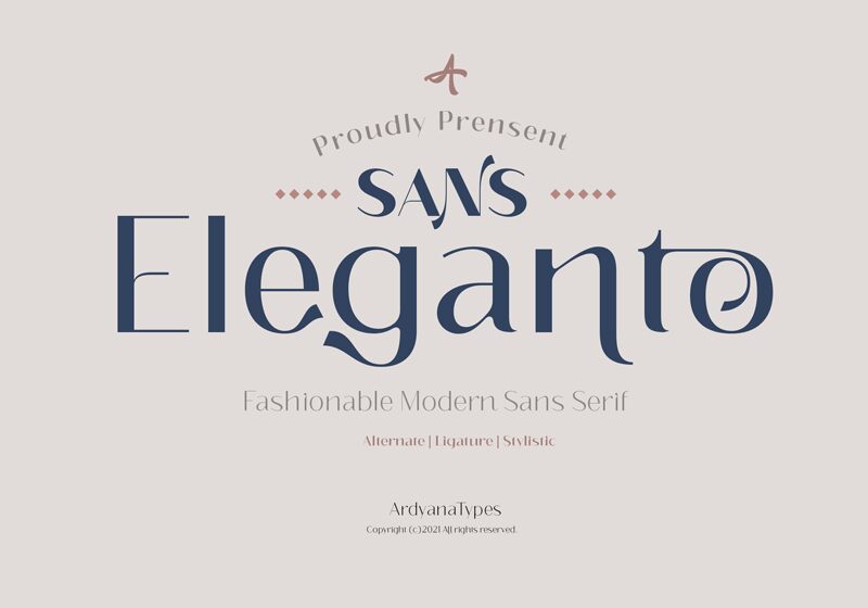 Eleganto Sans Schriftart
