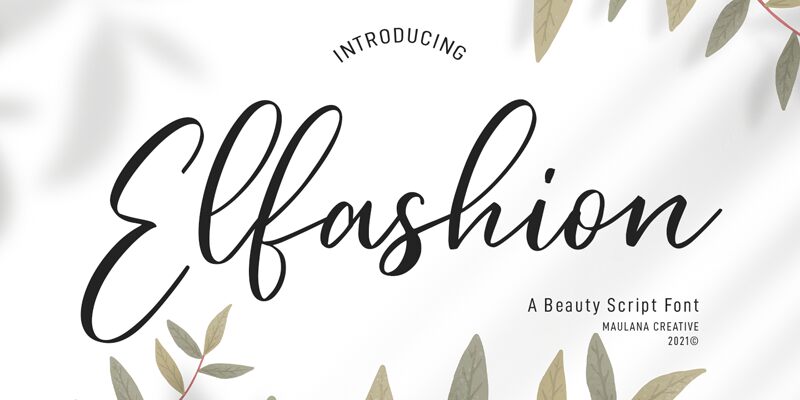 Elfashion Czcionka