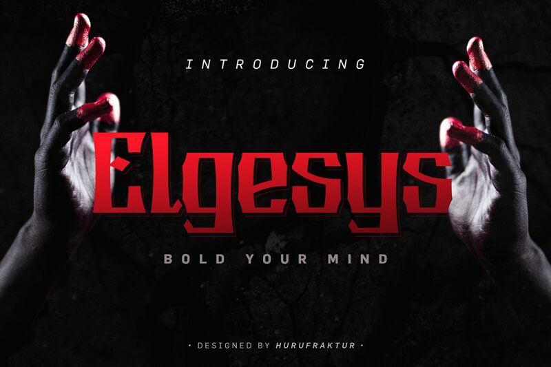 Elgesys Schriftart