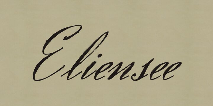 Eliensee Schriftart