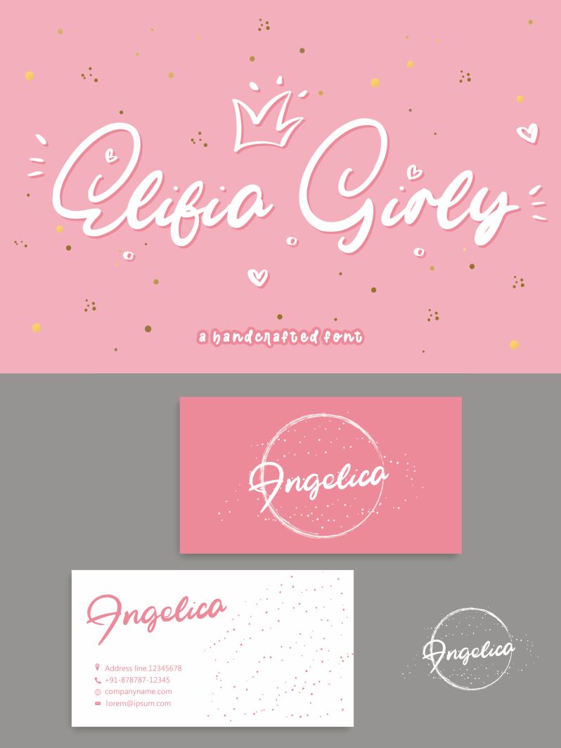 Elifia Girly Schriftart