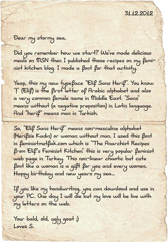 Elif Sans Herif Schriftart