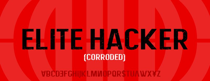 Elite Hacker Schriftart