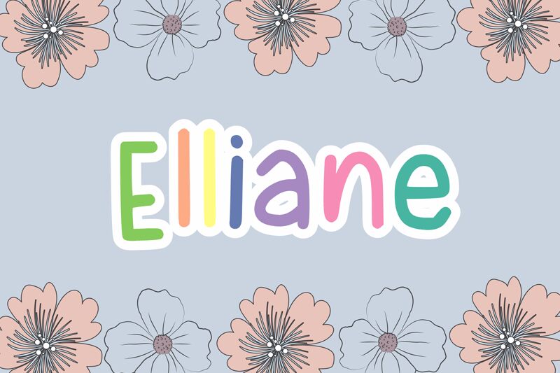Elliane Шрифт