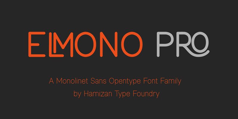 Elmono Pro Schriftart