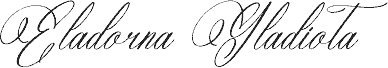 Preview of the Eladorna Gladiota DEMO VERSION Italic font