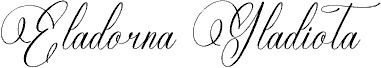 Preview of the Eladorna Gladiota DEMO VERSION font