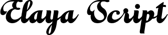 Elaya Script PERSONAL USE ONLY