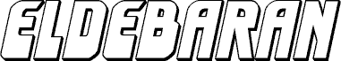 Anteprima del carattere Eldebaran 3D Semi-Italic