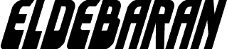 Anteprima del carattere Eldebaran Condensed Italic