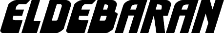 Anteprima del carattere Eldebaran Expanded Italic