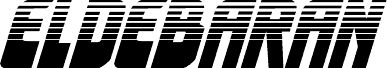 Anteprima del carattere Eldebaran Halftone Italic