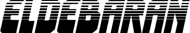 Anteprima del carattere Eldebaran Halftone Semi-Italic