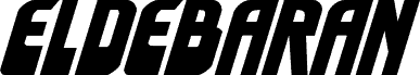 Anteprima del carattere Eldebaran Italic