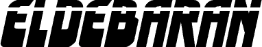 Anteprima del carattere Eldebaran Laser Semi-Italic