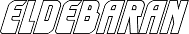 Anteprima del carattere Eldebaran Outline Italic