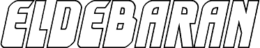 Anteprima del carattere Eldebaran Outline Semi-Italic