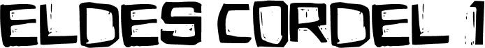 Preview of the Eldes Cordel 1 font
