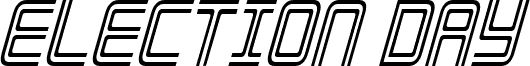 Election Day Condensed Italic 字体预览