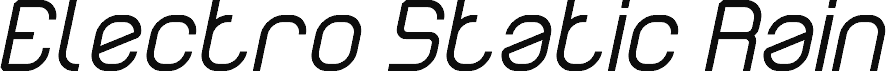 Electro Static Rain Italic