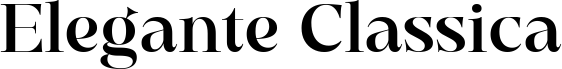 Elegante Classica шрифт
