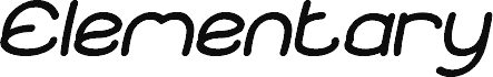 Preview of the Elementary Bold Italic font