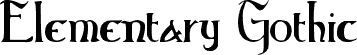 Elementary Gothic Bookhand