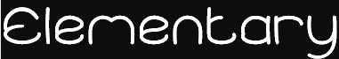 Preview of the Elementary-Inverse font