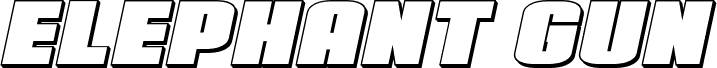 Elephant Gun 3D Italic