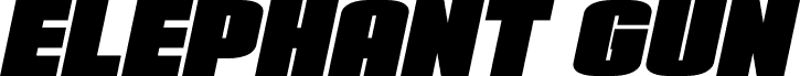 Elephant Gun Italic